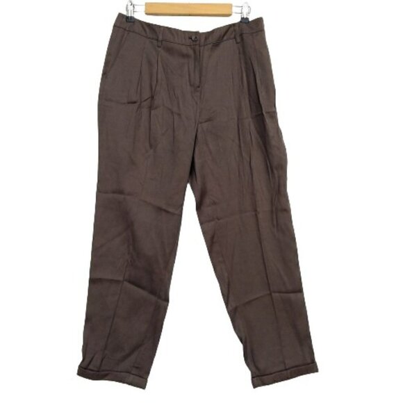 Chico's The Ultimate Fit Pleated Cuff Ankle Pants Size 1.5 10 NWT Fluidity Cairo - Picture 1 of 11